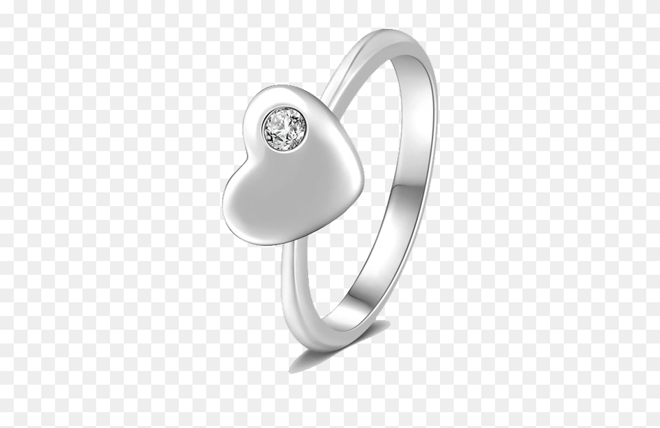 Download Silver Heart Ring Image Promise Ring Promise Ring, Accessories, Jewelry, Platinum Free Transparent Png