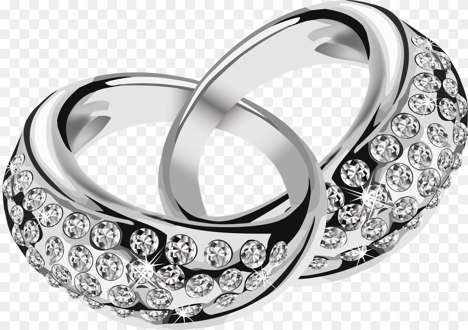 Download Silver Rings Image For Gold Wedding Ring, Accessories, Diamond, Gemstone, Jewelry Free Png