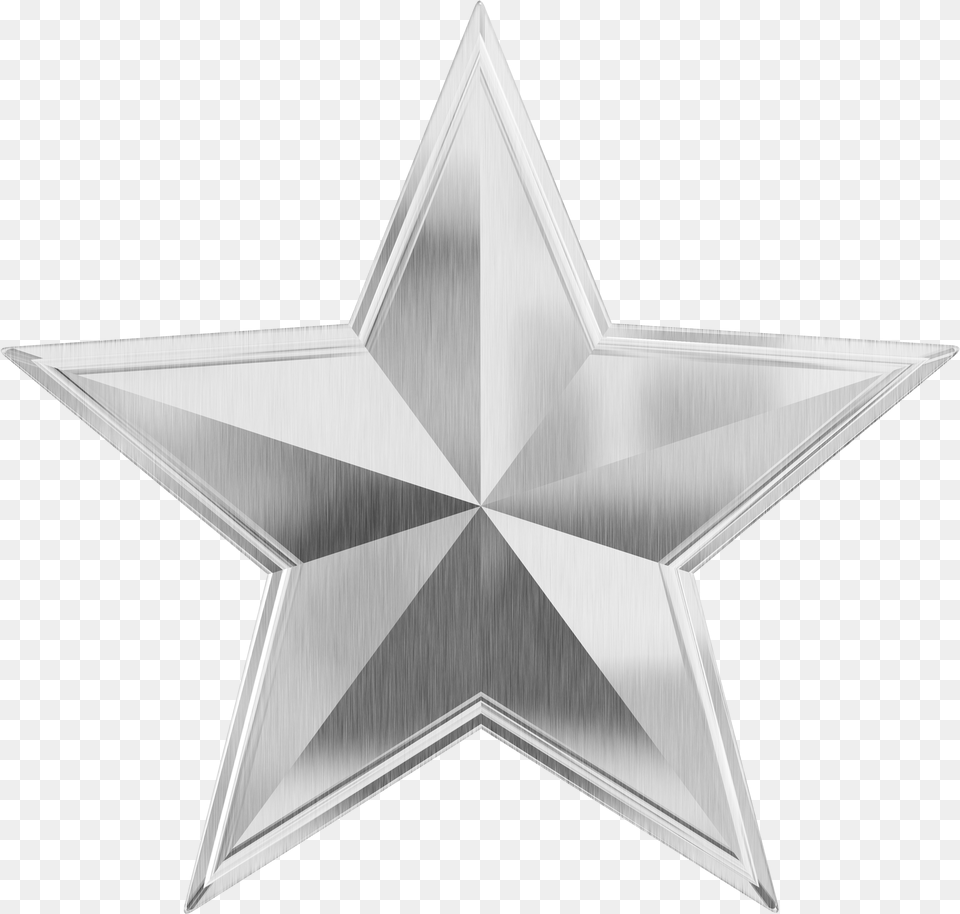 Download Silver Star Image For Silverstar, Star Symbol, Symbol, Cross Png