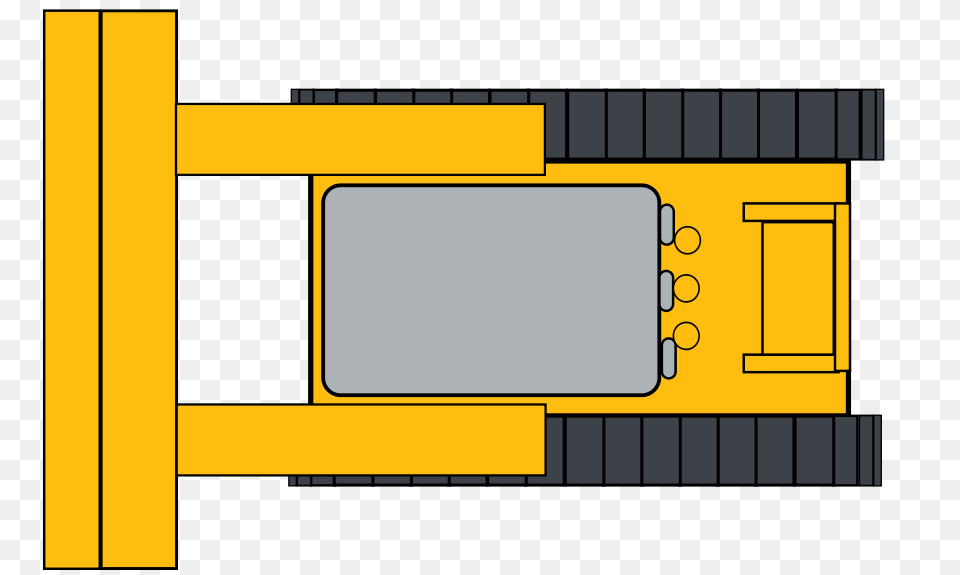 Download Simple Yellow Bulldozer Clipart, Computer Hardware, Electronics, Hardware Free Png