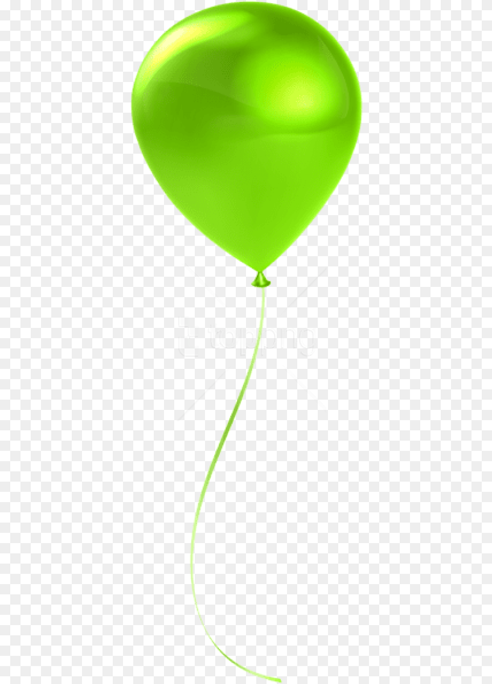 Download Single Lime Balloon Transparent Transparent Background Single Balloon, Leaf, Plant Png