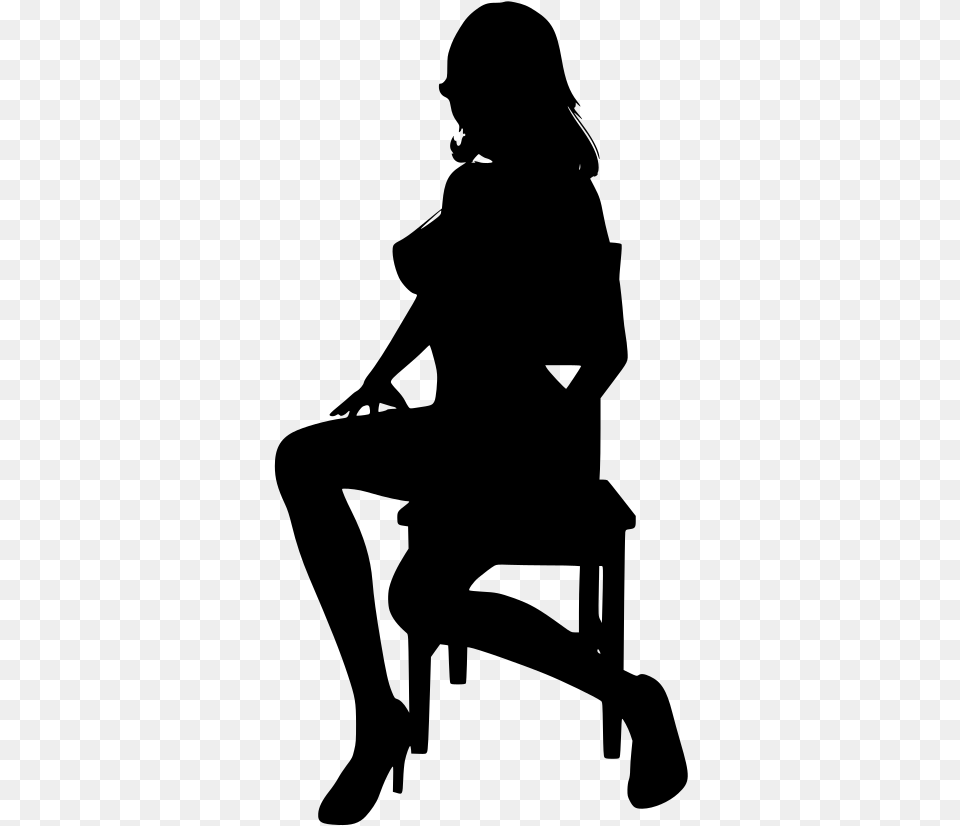 Sitting, Gray Free Png Download