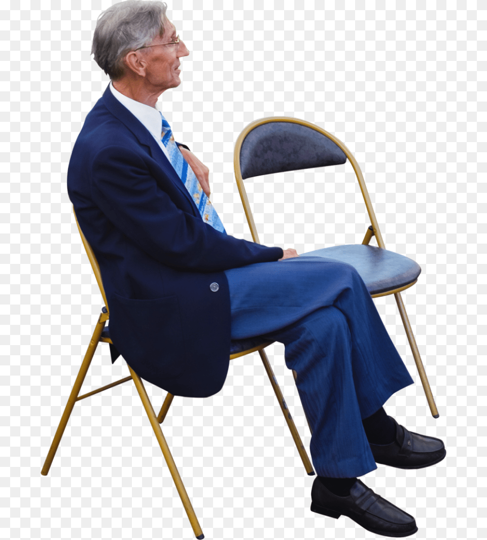 Download Sitting Old Person Sitting Down, Suit, Clothing, Formal Wear, Adult Free Transparent Png