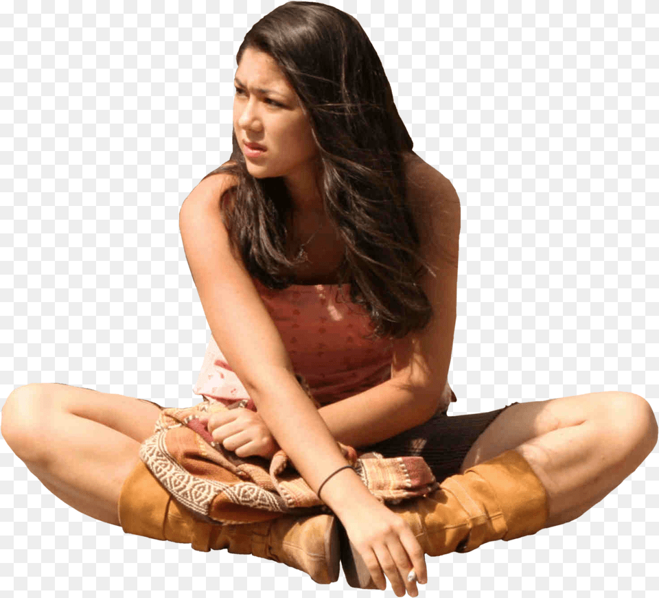 Sitting Person Sitting Cross Legged, Adult, Woman, Female, Finger Free Png Download