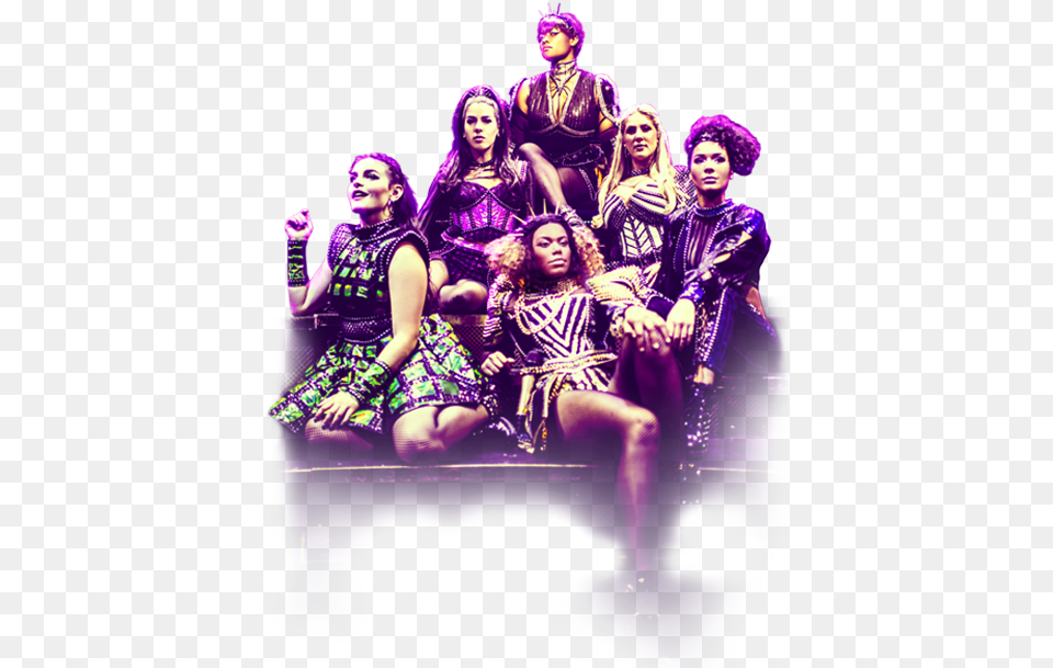 Download Six The Musical West End With No Six The Musical Cover, Adult, Purple, Person, Woman Free Transparent Png