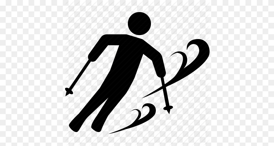 Download Ski Icon Clipart Skiing Computer Icons Clip Art Skiing, Person, Walking, People Png
