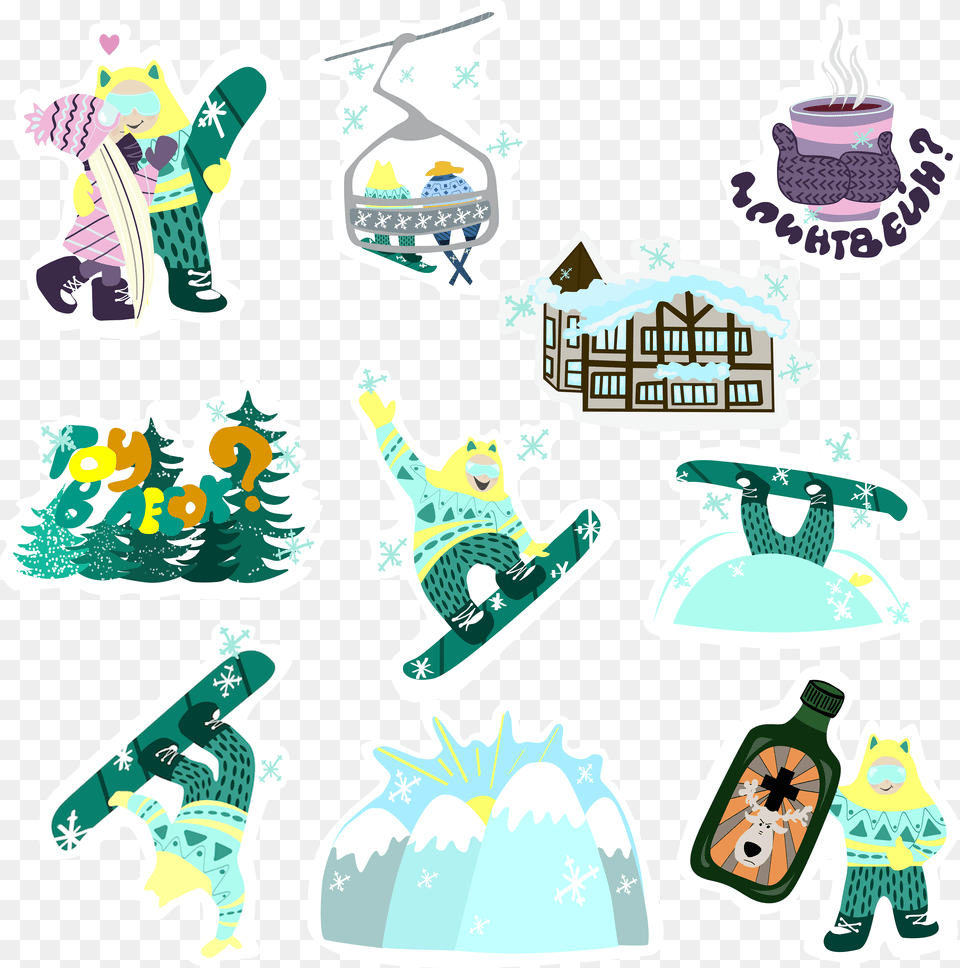 Download Ski Sticker My New Stickers Clip Art, Ice, Nature, Outdoors, Snow Png Image