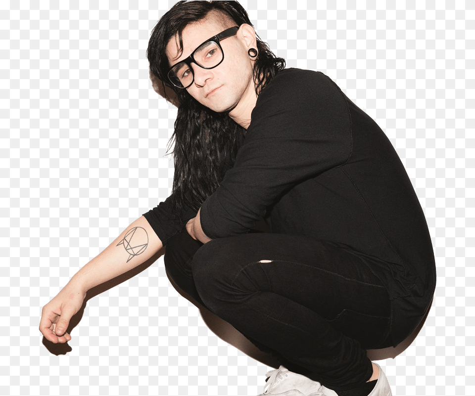 Download Skrillex Pic Skrillex, Accessories, Sleeve, Person, Long Sleeve Free Png