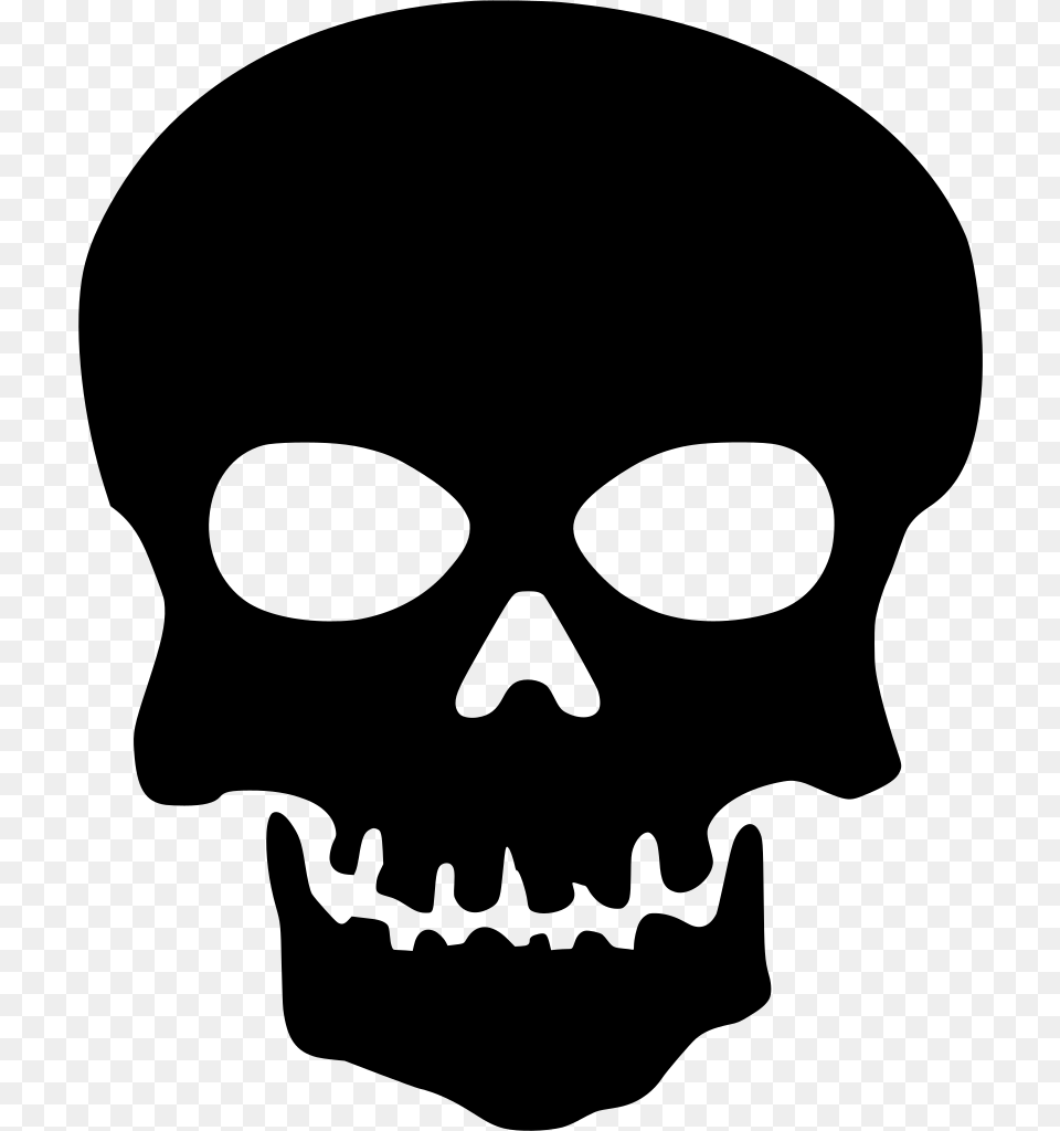 Skull Clipart Black, Gray Free Png Download