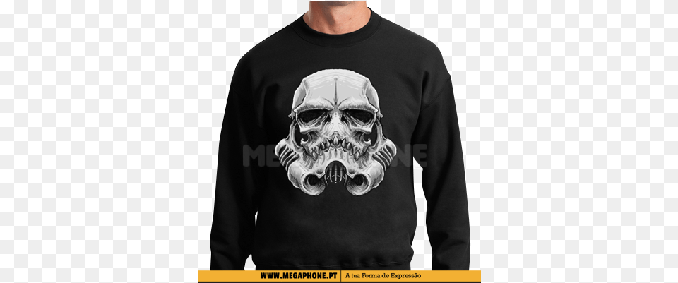 Skull Trooper Star Wars Shirt Megaphone Loja Only Thing I Smoke Is Mid, Clothing, T-shirt, Long Sleeve, Sleeve Free Png Download