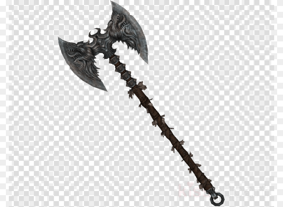 Download Skyrim All Battle Axes Clipart The Elder Scrolls Clavicus Vile Axe, Weapon, Device, Tool, Chess Png
