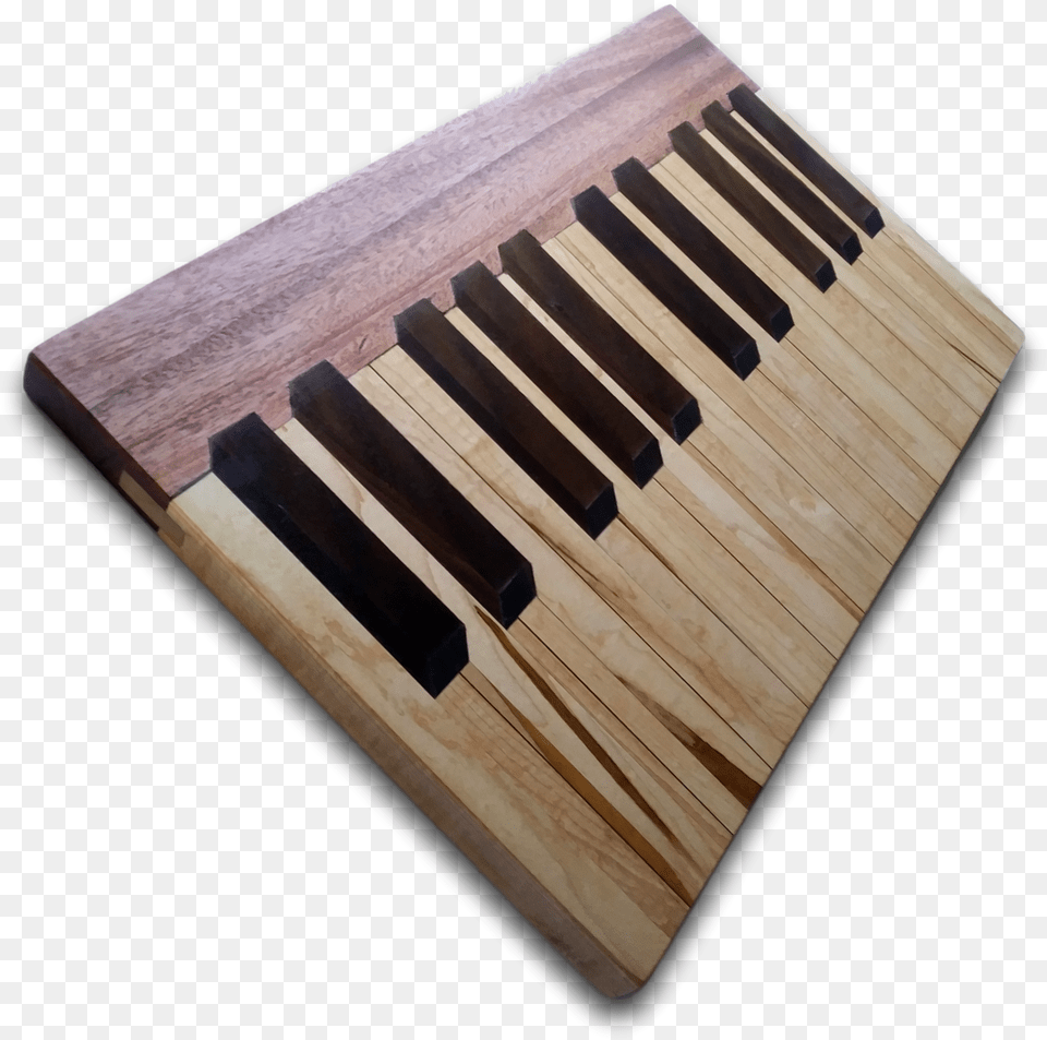 Download Slab Cutting Board Wood Musical Keyboard Png Image