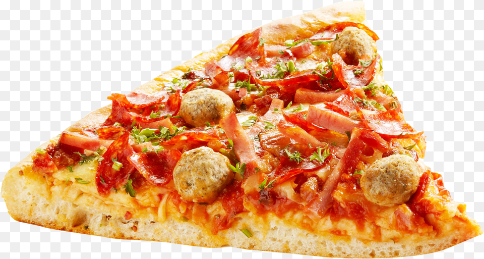 Download Slice Milberefinedtravelerco Pizza Slice Pic, Food, Food Presentation, Meat Png