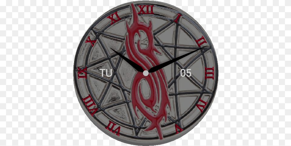 Download Slipknot Slipknot Star Logo Belt Buckle Full Belt Buckle, Clock, Ball, Rugby, Rugby Ball Png Image