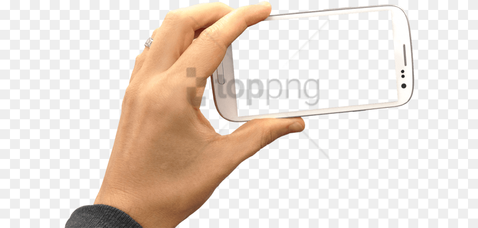 Smartphone Landscape Holding Hand Photo Background, Electronics, Mobile Phone, Phone, Adult Free Png Download