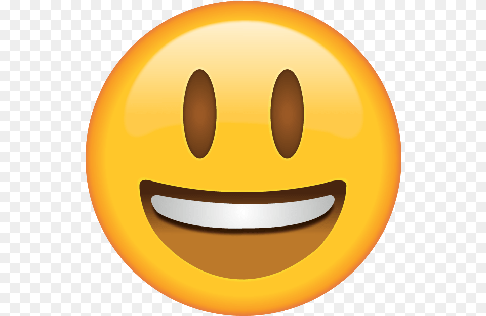 Download Smiling Emoji With Eyes Opened Smiling Emoji, Citrus Fruit, Food, Fruit, Orange Png Image