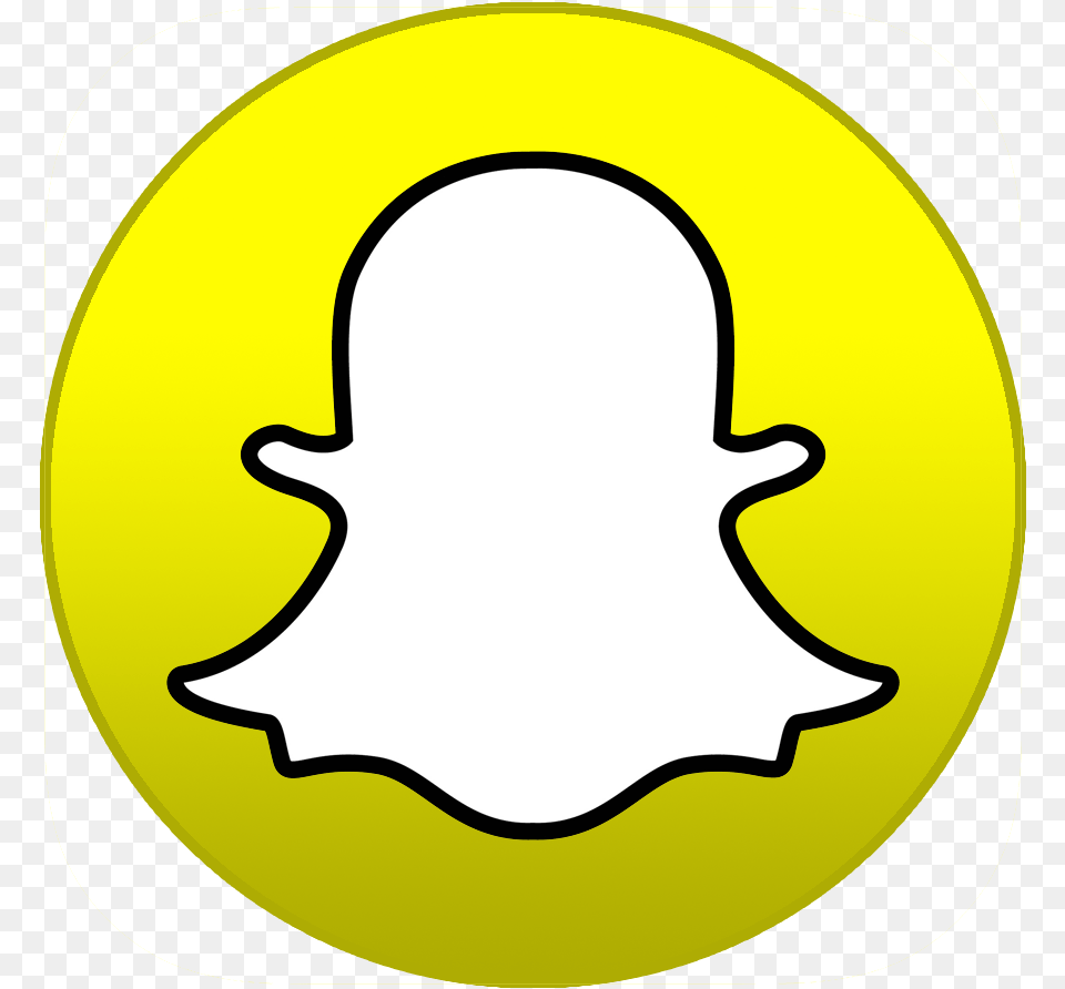 Download Snapchat Logo Circle Logo Snapchat Sticker, Symbol, Badge Free Transparent Png