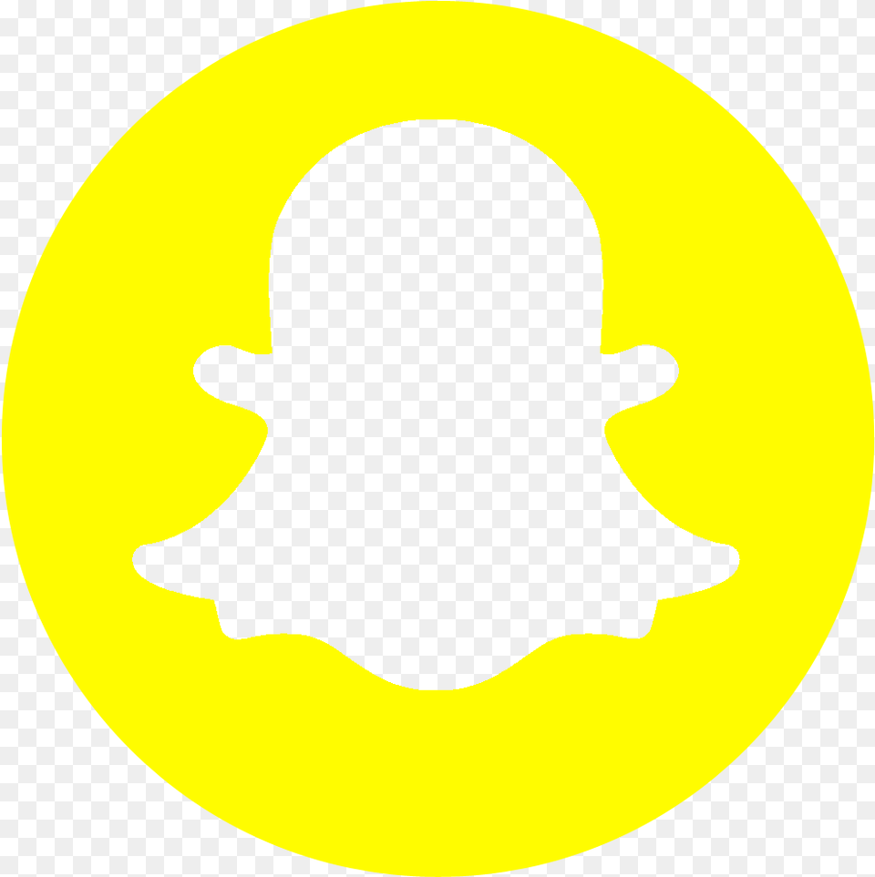 Snapchat Logo Circle Snapchat Logo Black, Symbol, Sign, Silhouette, Baby Free Png Download