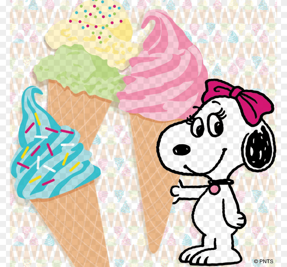 Snoopy Belle Clipart Snoopy Charlie Brown Clip Art Food, Cream, Dessert, Ice Cream, Soft Serve Ice Cream Free Png Download