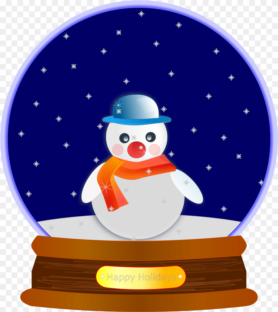 Snowing Clipart Animated Christmas Snow Globe Clip Art, Nature, Outdoors, Winter, Snowman Free Png Download