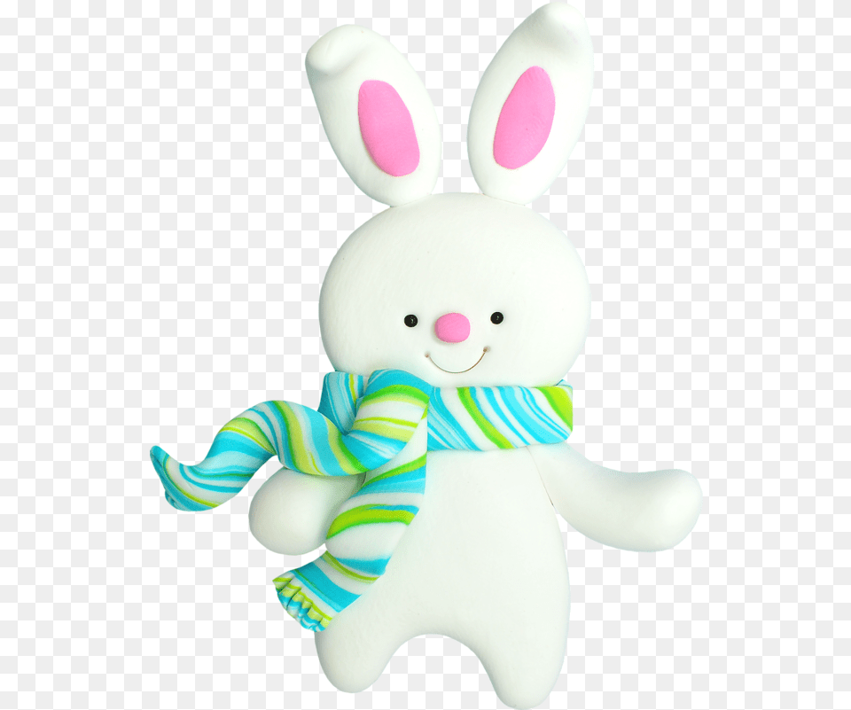 Download Snowman Rabbit Claus Christmas Santa Easter Bunny Porcelana En Frio, Plush, Toy, Food, Sweets Free Transparent Png