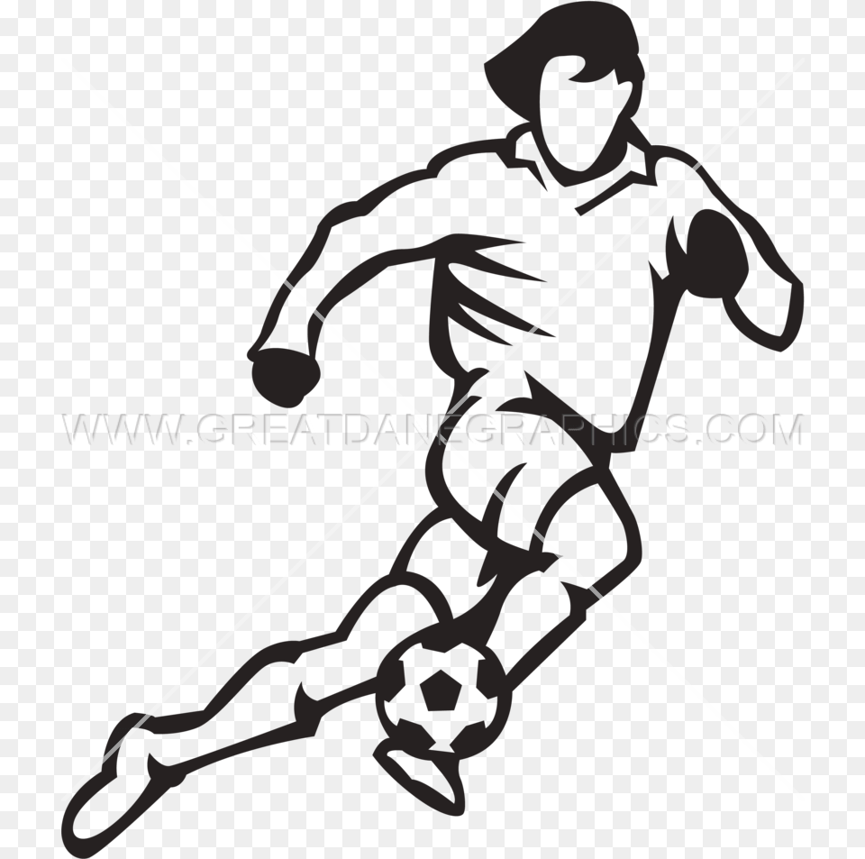 Download Soccer Player Drawing Clipart Football Player, Grass, People, Person, Plant Png Image