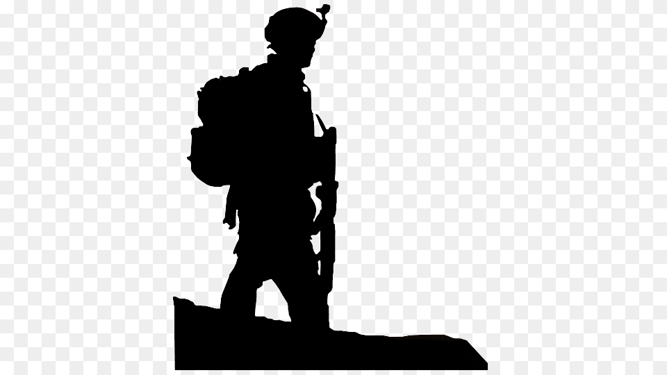 Download Soldier Vector Clipart Soldier Military Army Soldier, Silhouette, Person Free Png