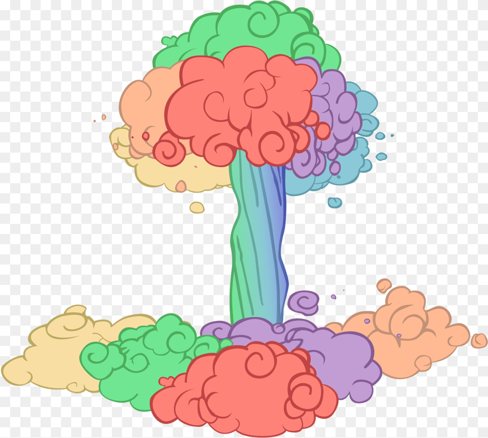 Download Somepony Lesson Zero Mushroom Cloud No Pony Rainbow Mushroom Cloud, Art, Graphics, Flower, Plant Png