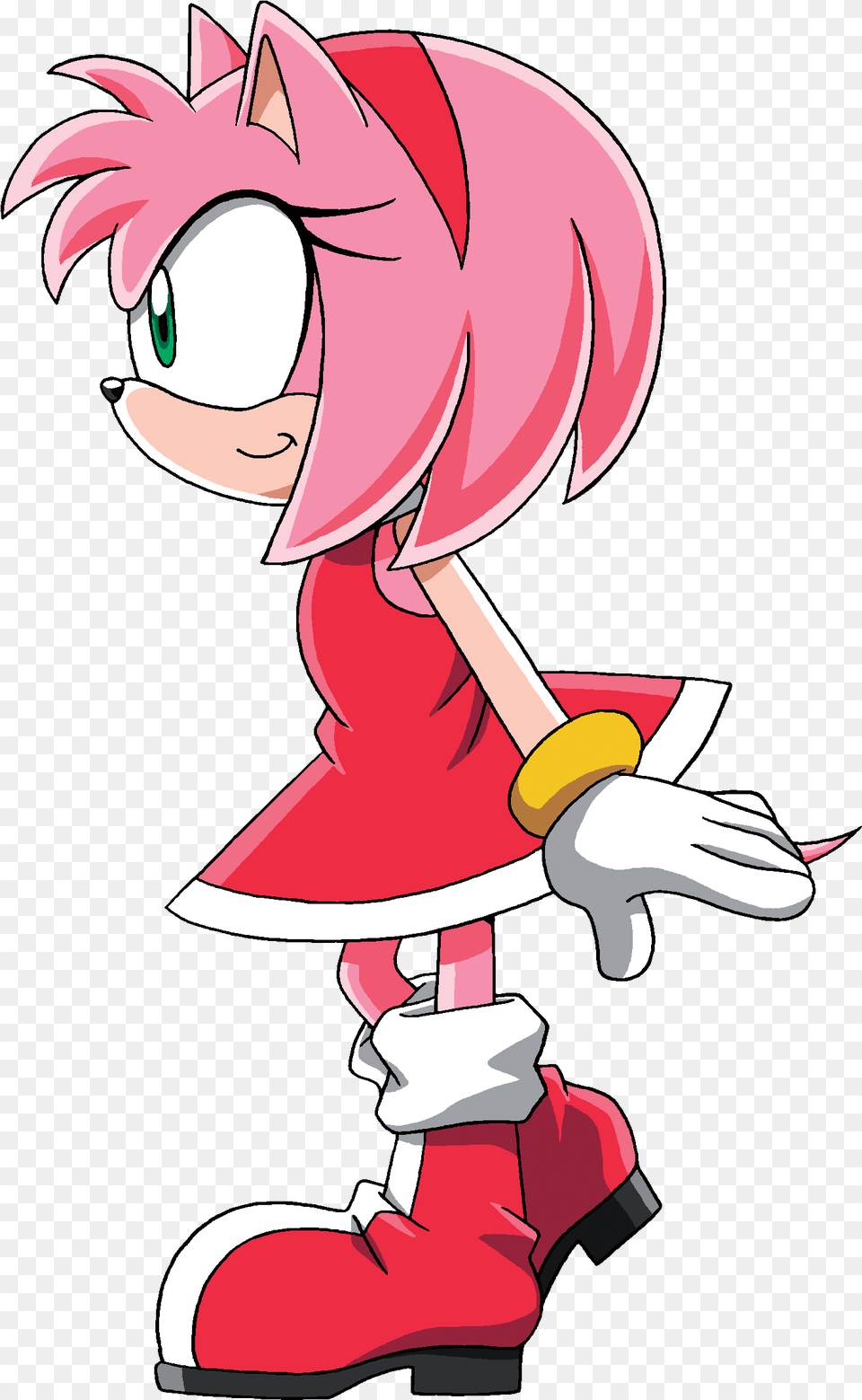 Download Sonic X Glance Left Amy Rose And Knuckles Hd Sonic X Amy Rose, Book, Comics, Publication, Baby Free Transparent Png