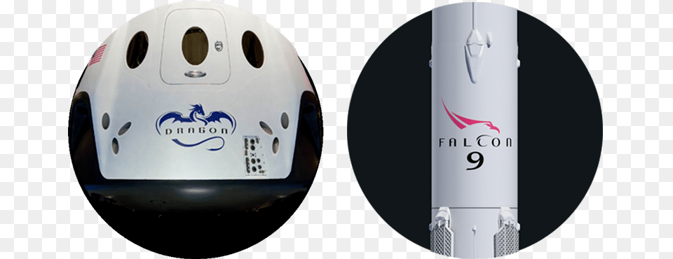 Spacex Dragon And Falcon Logos Spacex Dragon Logo De Spacex, Clothing, Hardhat, Helmet, Bowling Free Png Download