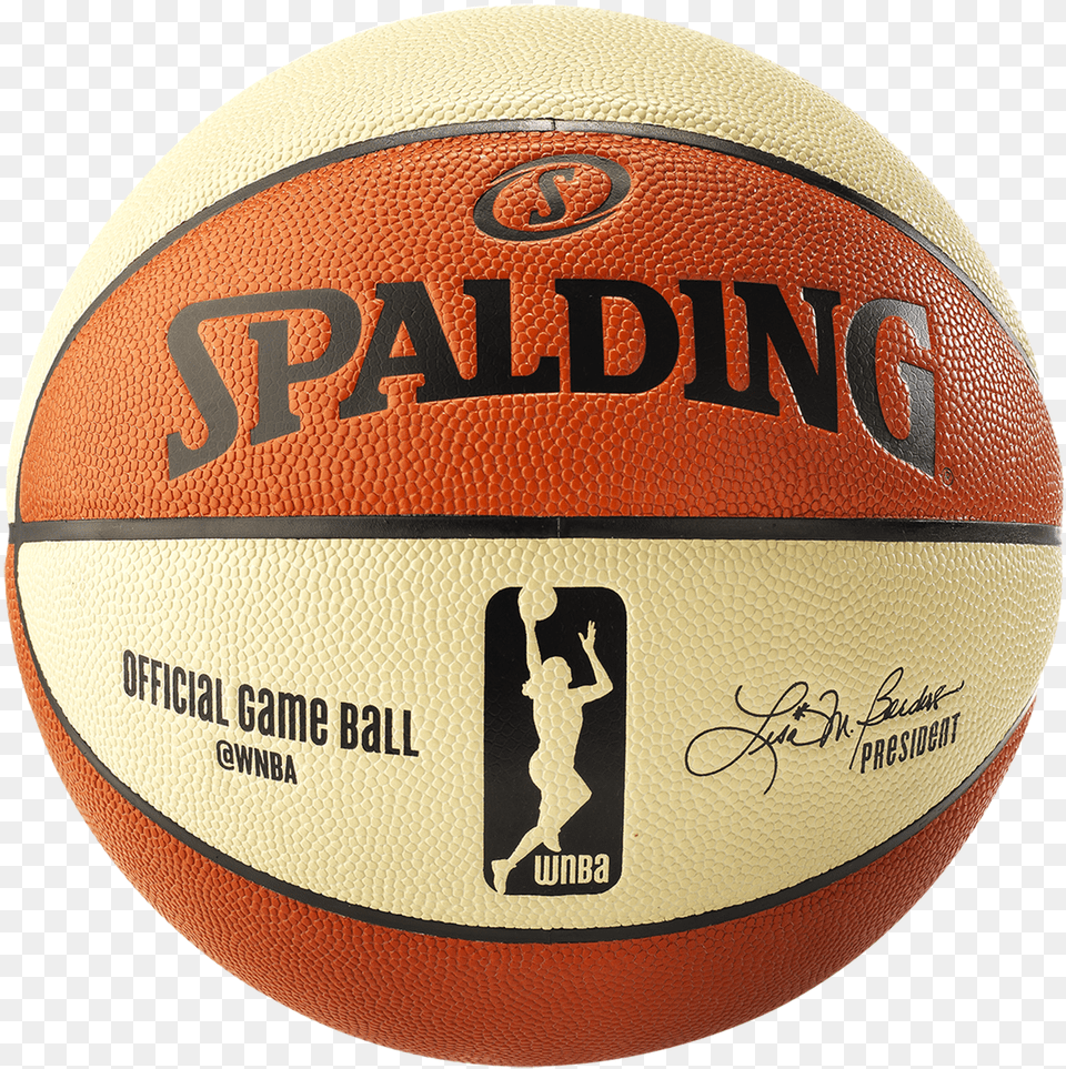 Download Spalding Wnba Official Composite Basketball Spalding, Ball, Rugby, Rugby Ball, Sport Free Png
