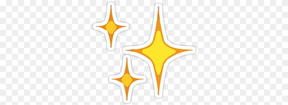 Sparkle Heart Emoji Sparkle Emoji Black Background, Star Symbol, Symbol, Animal, Fish Free Png Download