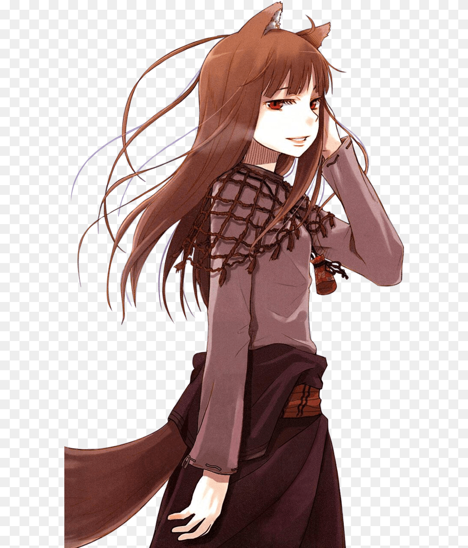 Download Spice And Wolf Transparent Holo The Wise Wolf Light Novel, Publication, Book, Comics, Adult Png