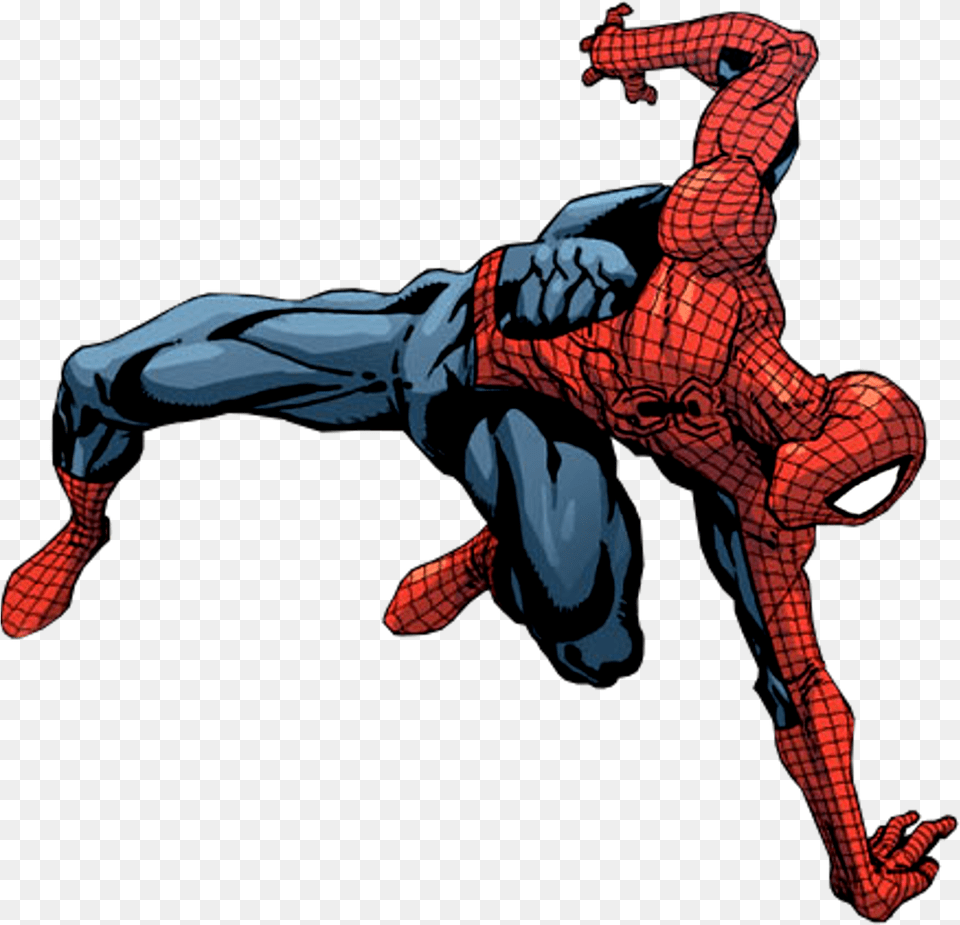 Download Spiderman Comic Comic Transparent Spider Man, Adult, Male, Person Png