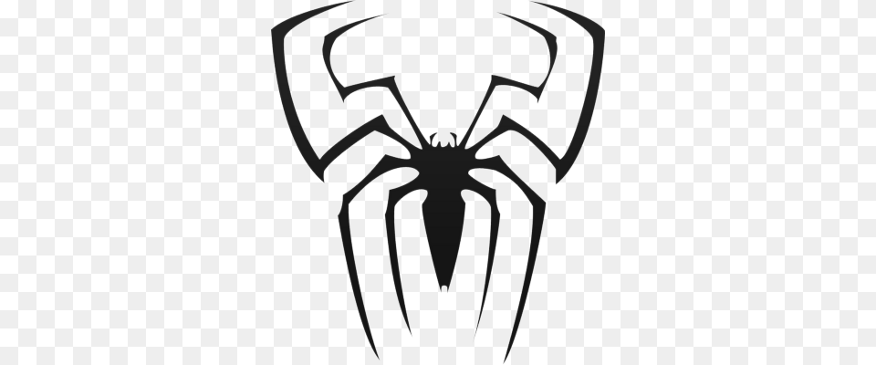 Download Spiderman Logo Clipart Spider Man Clip Art Superhero, Stencil, Animal, Invertebrate, Body Part Png Image