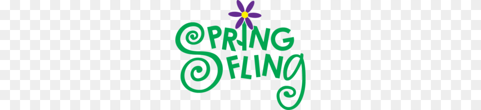 Download Spring Fling Clip Art Clipart Potluck Clip Art Text, Purple, Flower, Plant, Face Png