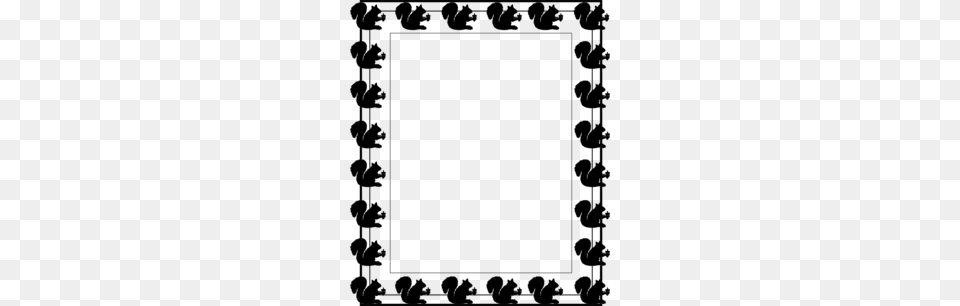 Download Squirrel Clip Art Border Clipart Squirrel Borders, Silhouette, Chess, Game, Text Free Png