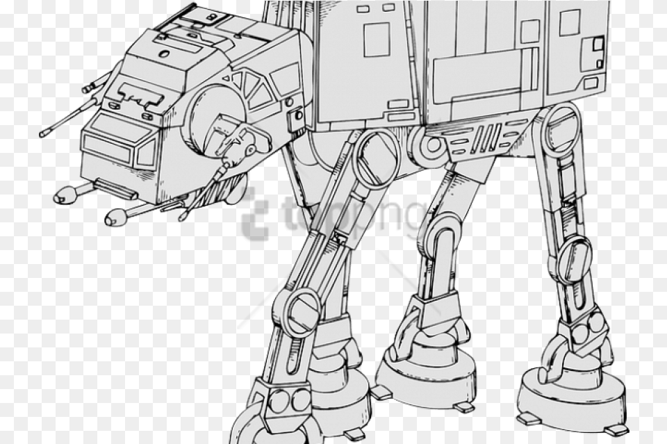 St Coloring, Robot, Bulldozer, Machine Free Png Download