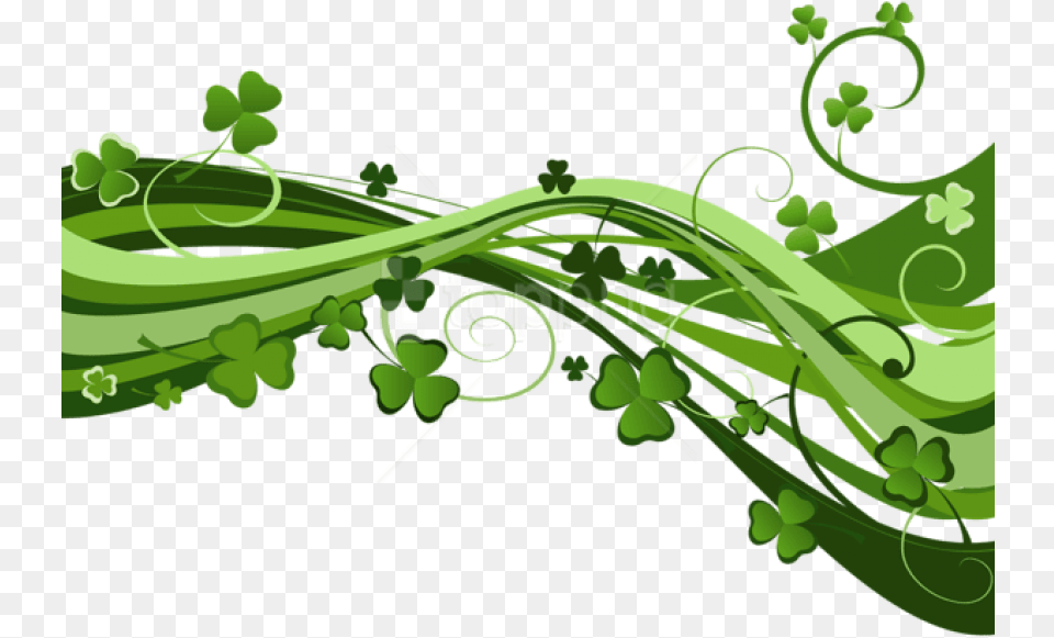 St Patricks Day Shamrock Decor Background St Patricks Day, Art, Floral Design, Graphics, Green Free Png Download