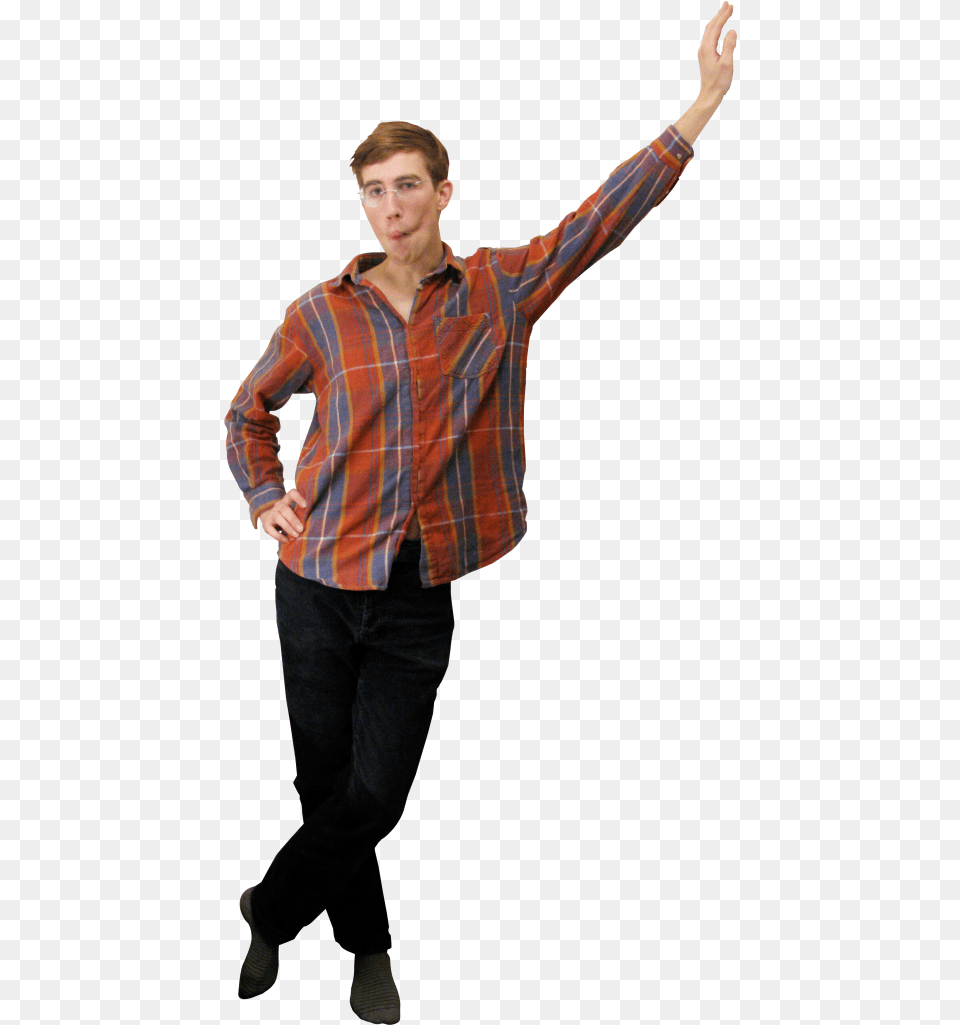 Download Standing Leaning Image Cut Out People Leaning, Long Sleeve, Pants, Clothing, Sleeve Free Png