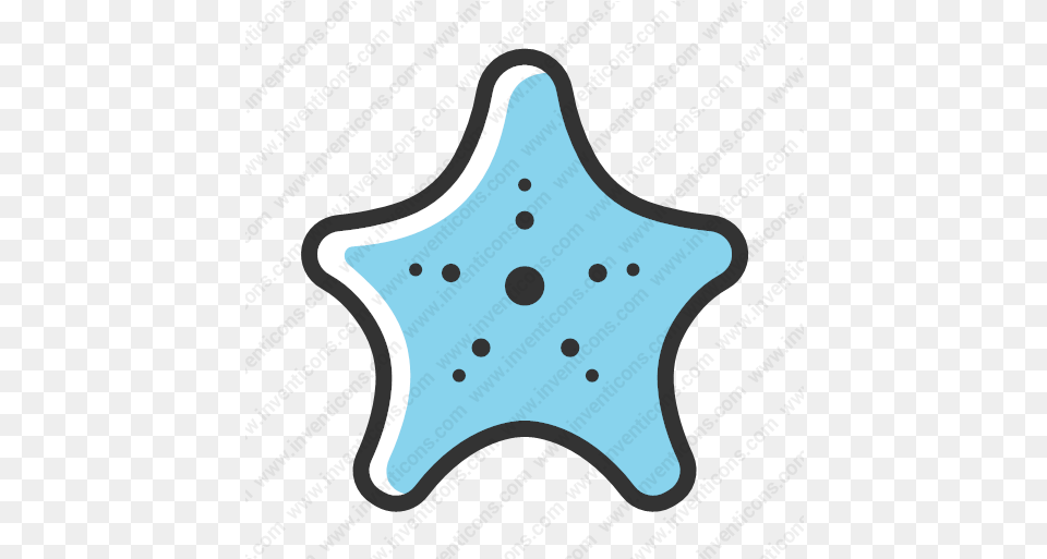 Download Star Fish Vector Icon Inventicons Horizontal, Star Symbol, Symbol, Turquoise, Disk Png