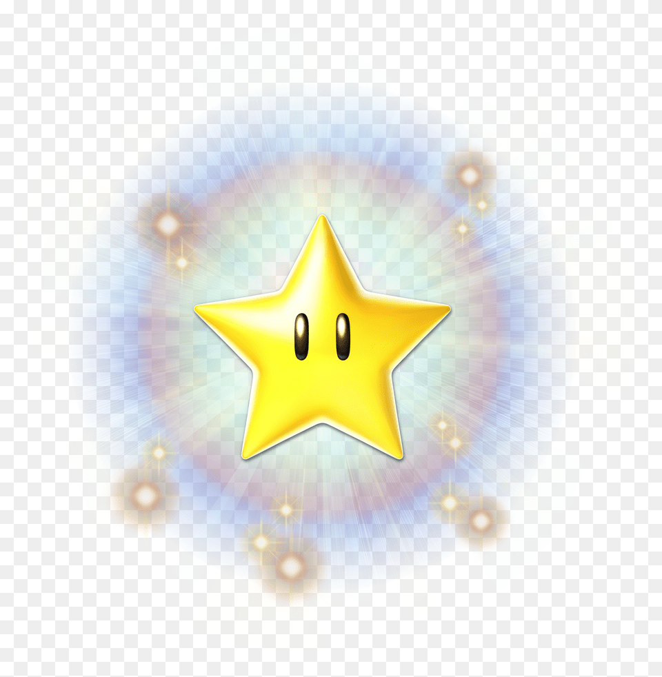 Star Mp9 Glow Yellow Glowing Star Free Png Download