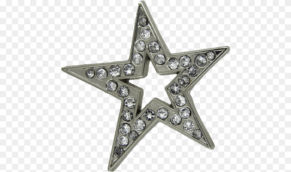 Download Star Pin Rhinestone Cross, Accessories, Diamond, Gemstone, Jewelry Free Png
