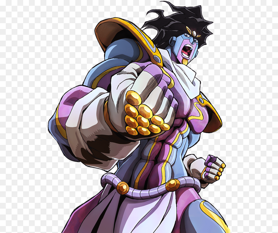 Download Star Platinum Flip Star Platinum Transparent Background, Book, Comics, Publication, Baby Png Image