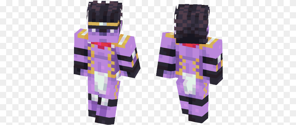 Star Platinum Minecraft Skin Star Platinum Jotaro Minecraft Skin, Fashion, Formal Wear, Purple, Clothing Free Png Download