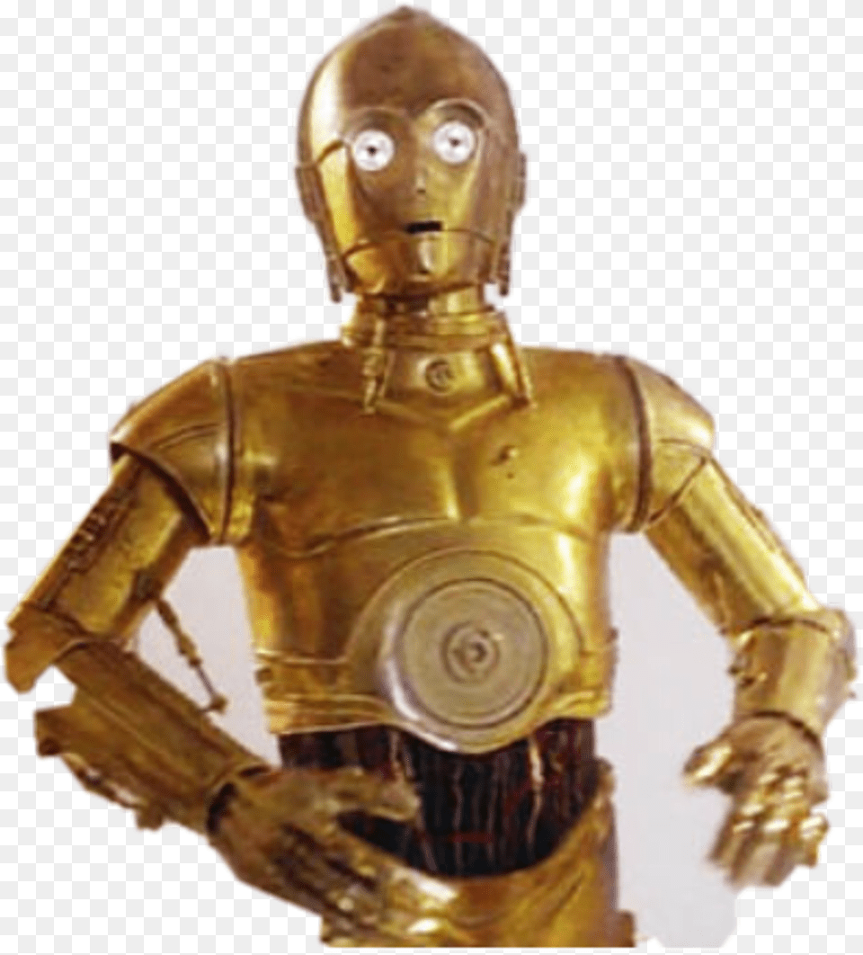 Star Wars C3po Image With, Adult, Male, Man, Person Free Png Download