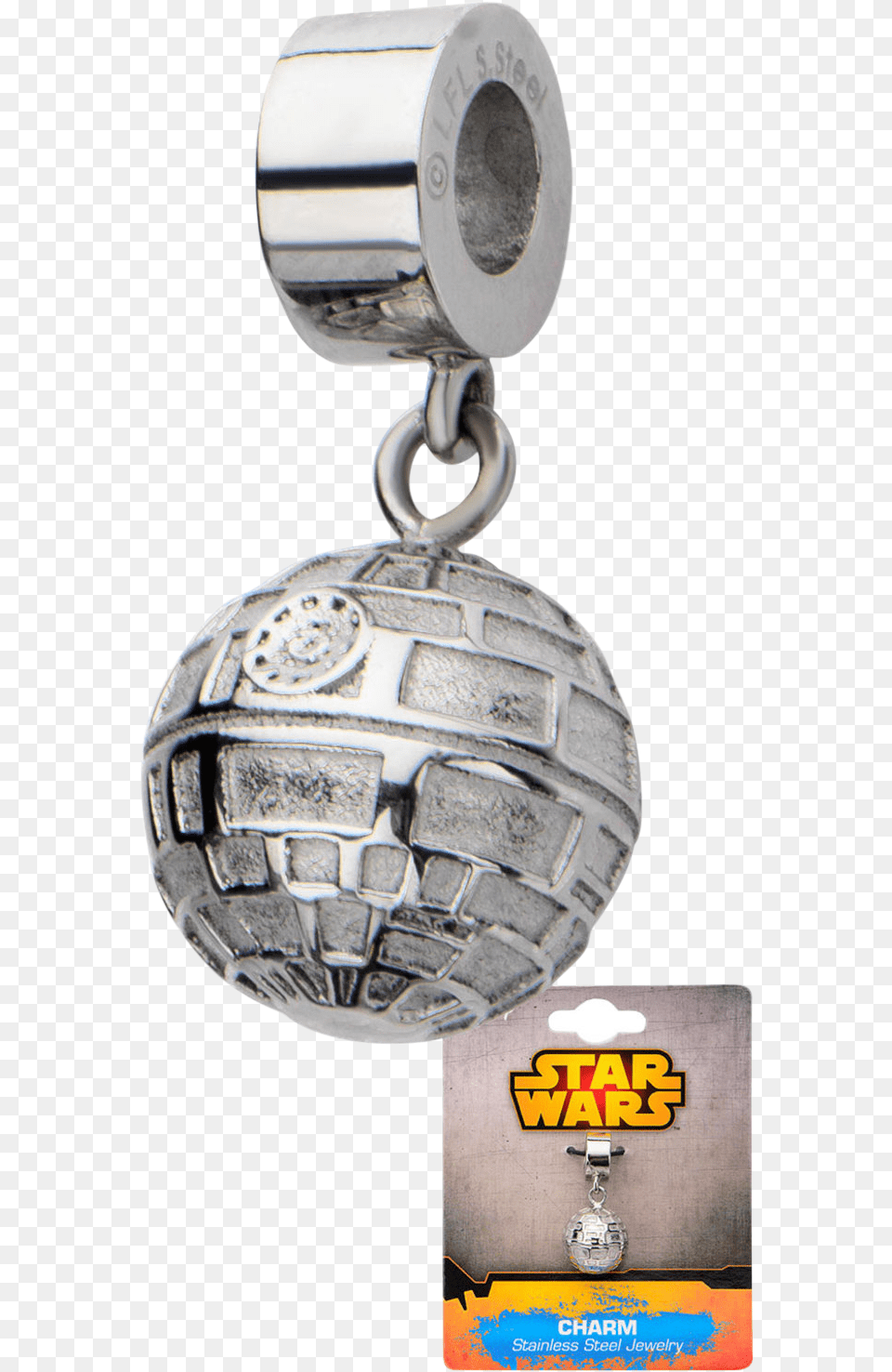 Star Wars Death Dangle Charm Stainless Steel Starwars Charm, Accessories, Earring, Jewelry, Silver Free Png Download