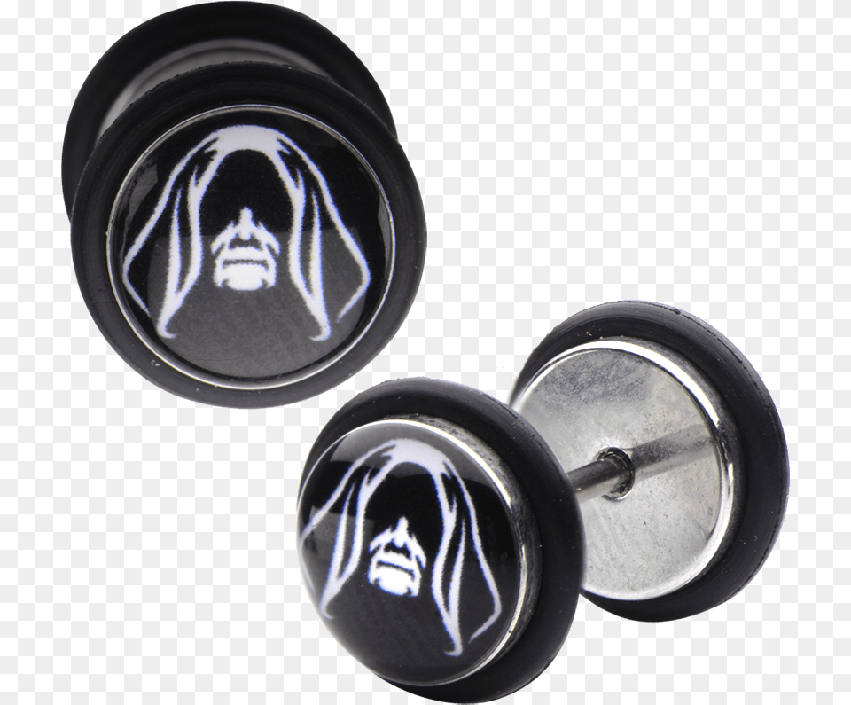 Star Wars Emperor Palpatine Screw Back Earrings Star Wars Earrings Plugs, Face, Head, Person, Light Free Png Download