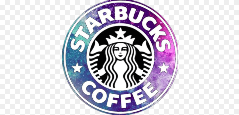 Download Starbucks Clipart Galaxy Starbucks Logo Circle Starbucks, Badge, Symbol, Emblem, Face Free Png