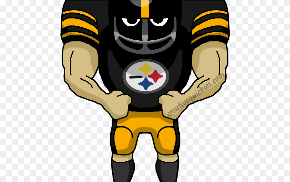 Download Steelers Clip Art New Orleans Saints Cartoon Cartoon Football Player, Helmet, Baby, Person, American Football Free Transparent Png
